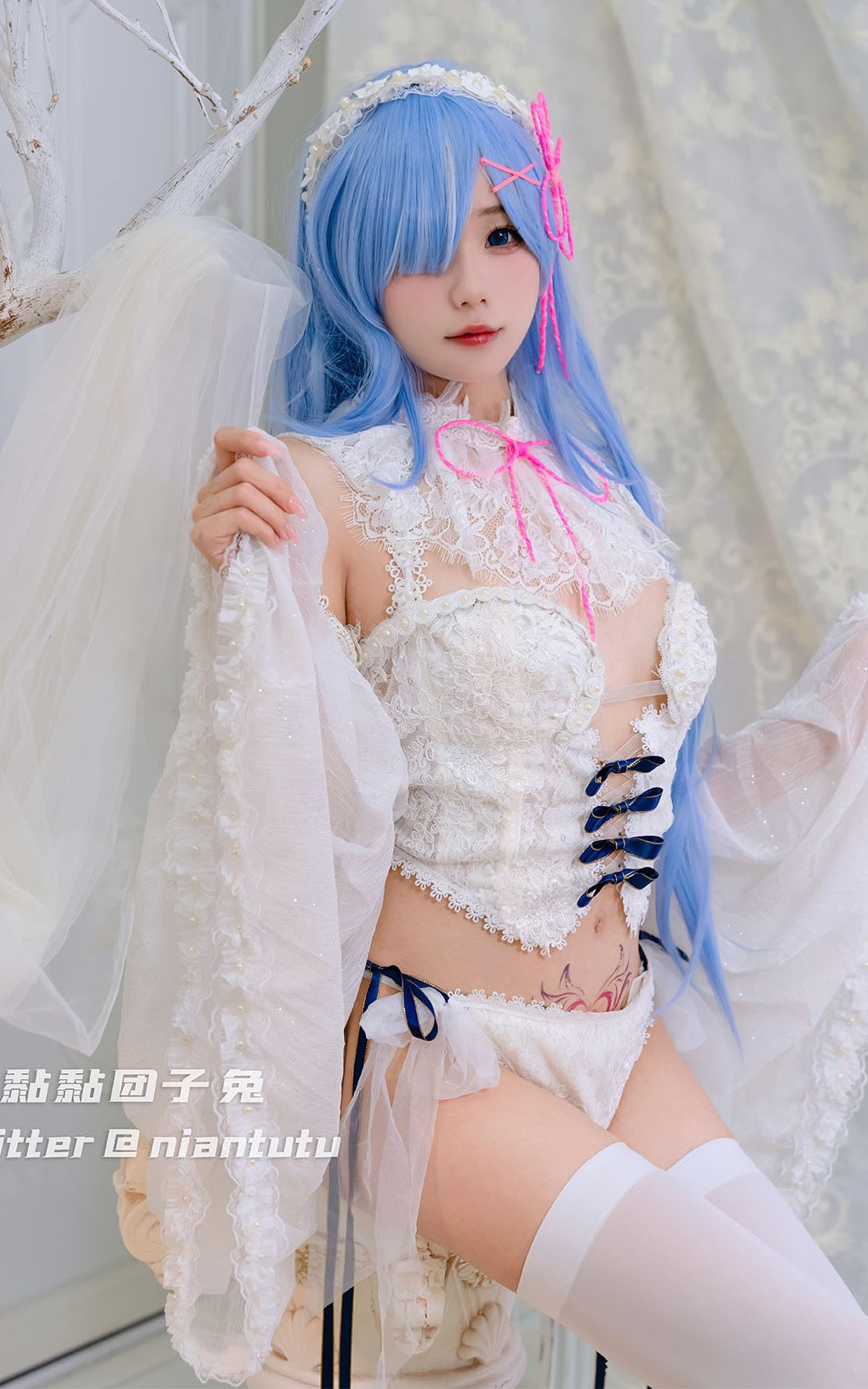 咬一口兔娘ovo (Yaokoututu) cosplay Rem Bride – ReZero