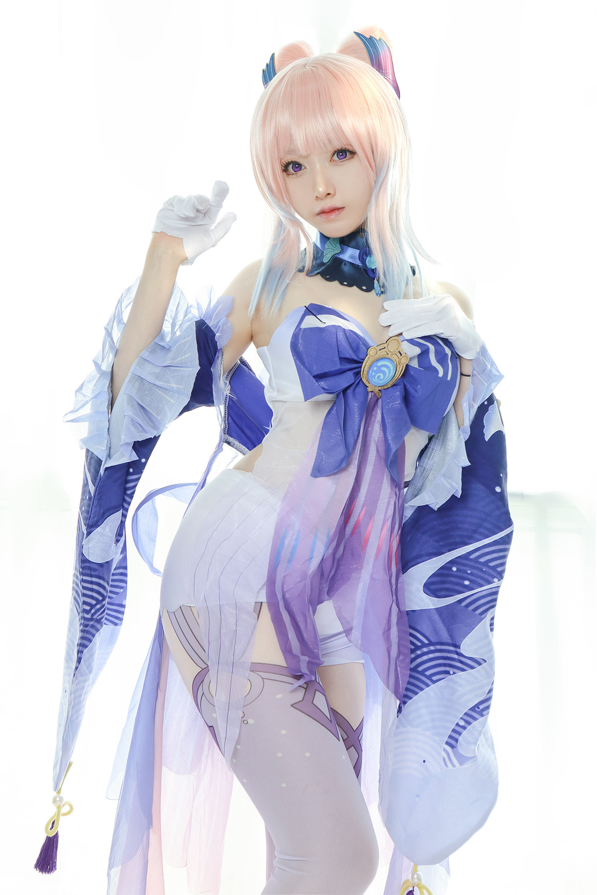 Asagiriai (愛ちゃん) cosplay Ayaka Kamisato – Genshin Impact